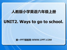 Ways to go to schoolPPTμ4