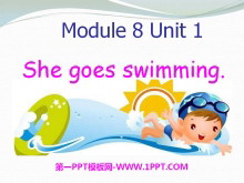 She goes swimmingPPTμ4