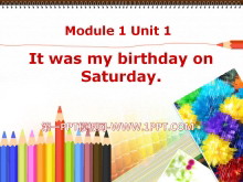 It was my birthday on SaturdayPPTμ