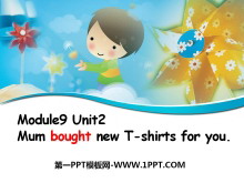 Mum bought new T-shirts for youPPTμ