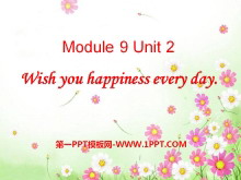 Wishing you happiness every dayPPTμ4