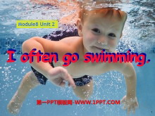 I often go swimmingPPTμ