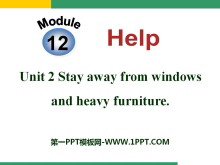Stay away from windows and heavy furnitureHelp PPTμ