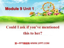 Could I ask if you