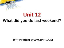 What did you do last weekend?PPTμ7