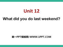 What did you do last weekend?PPTμ8