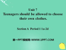 Teenagers should be allowed to choose their own clothesPPTμ20