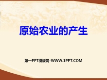 ԭʼũҵĲʷǰʱPPTμ3